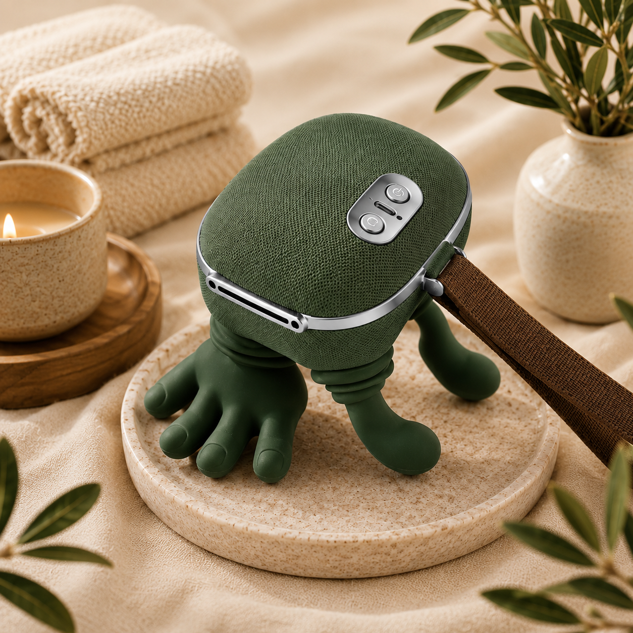 Masajeador De Cuello Con Manos Verde ™