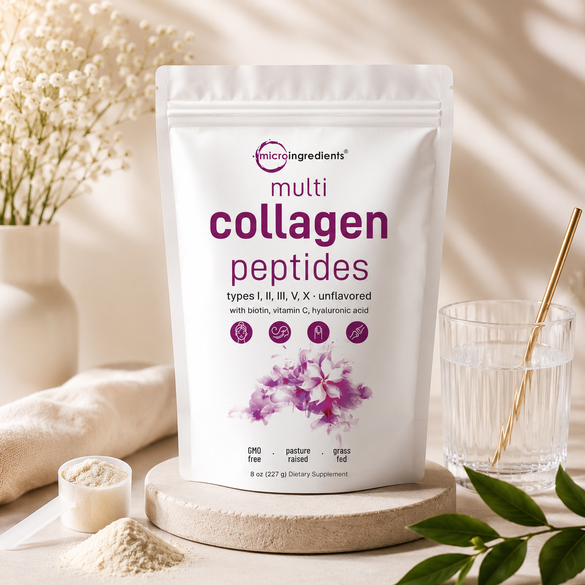 Microingredients - Multi Collagen Peptides 450gr.