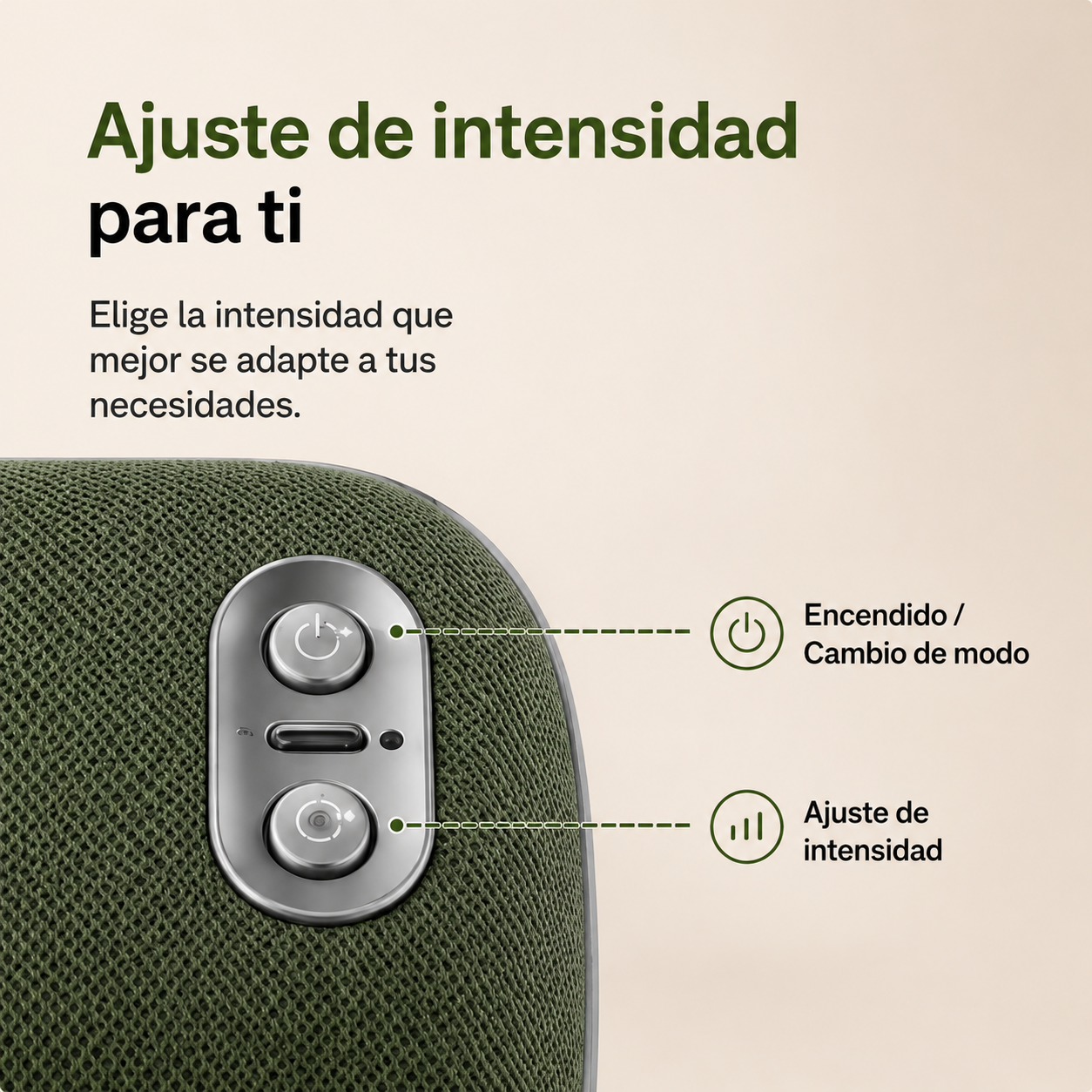 Masajeador De Cuello Con Manos Verde ™