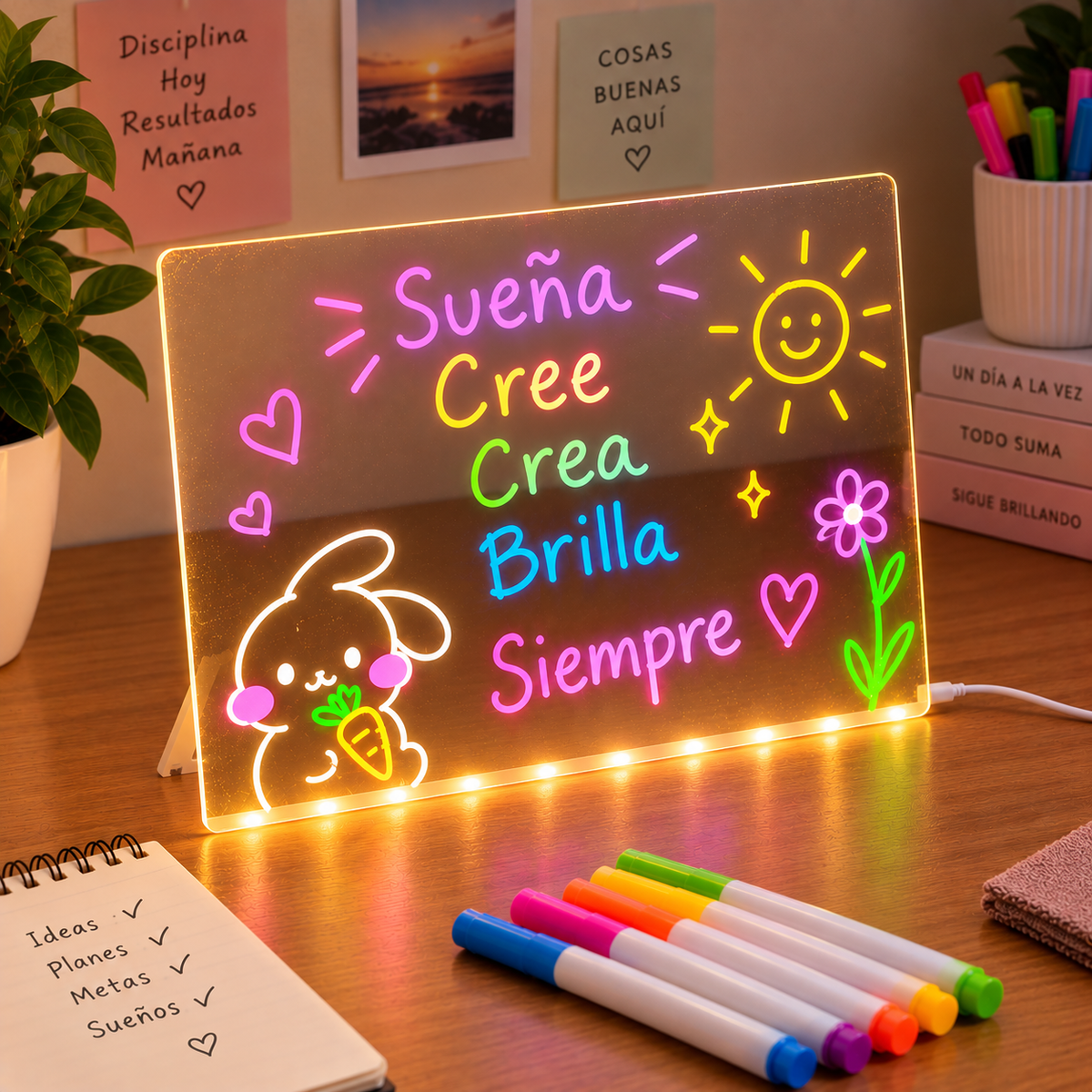LumiDraw™ — Pizarra Mágica LED USB 20×30 cm