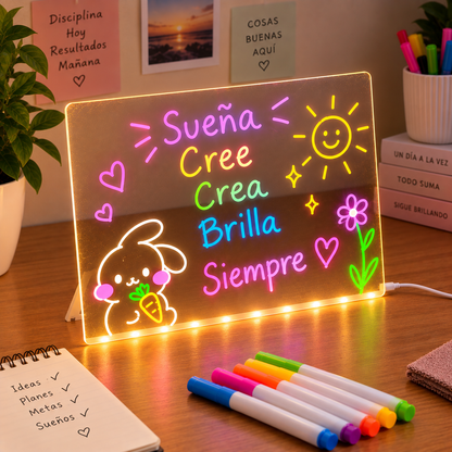 LumiDraw™ — Pizarra Mágica LED USB 20×30 cm