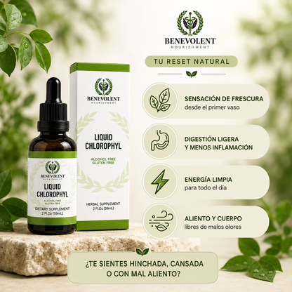 Benevolent  – Clorofila Liquida Concentrada 60ML